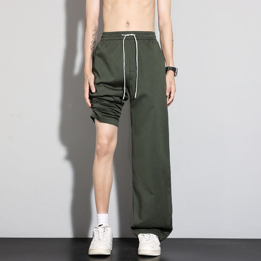 Men's Large Size Thin Wide-Leg Jeans