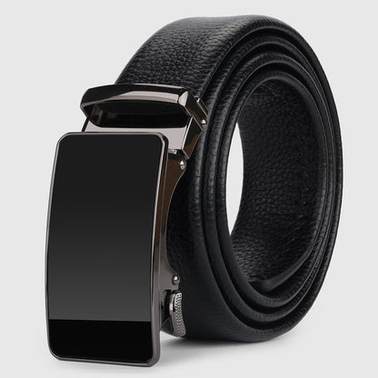 Men's leather belt waistband