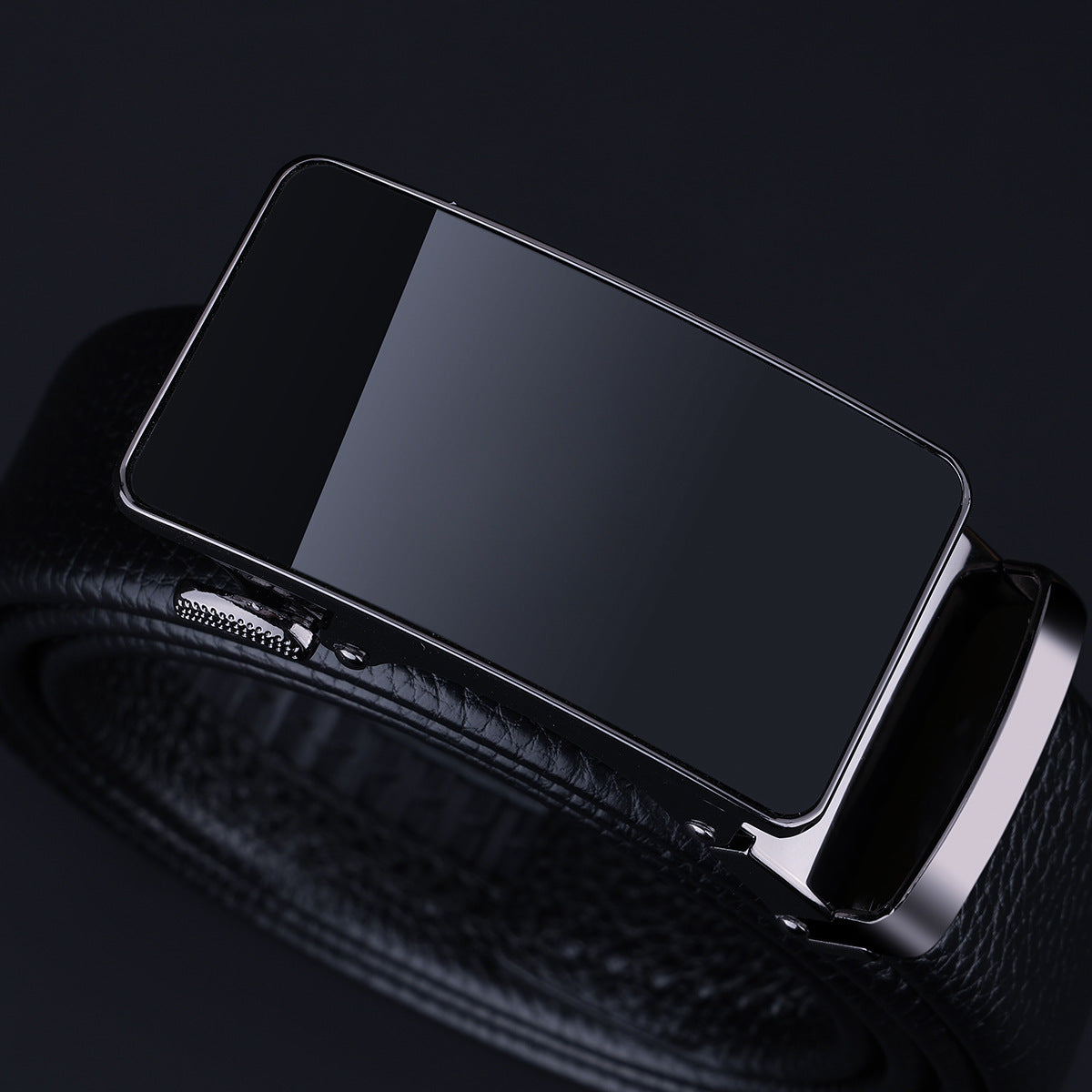 Men's leather belt waistband