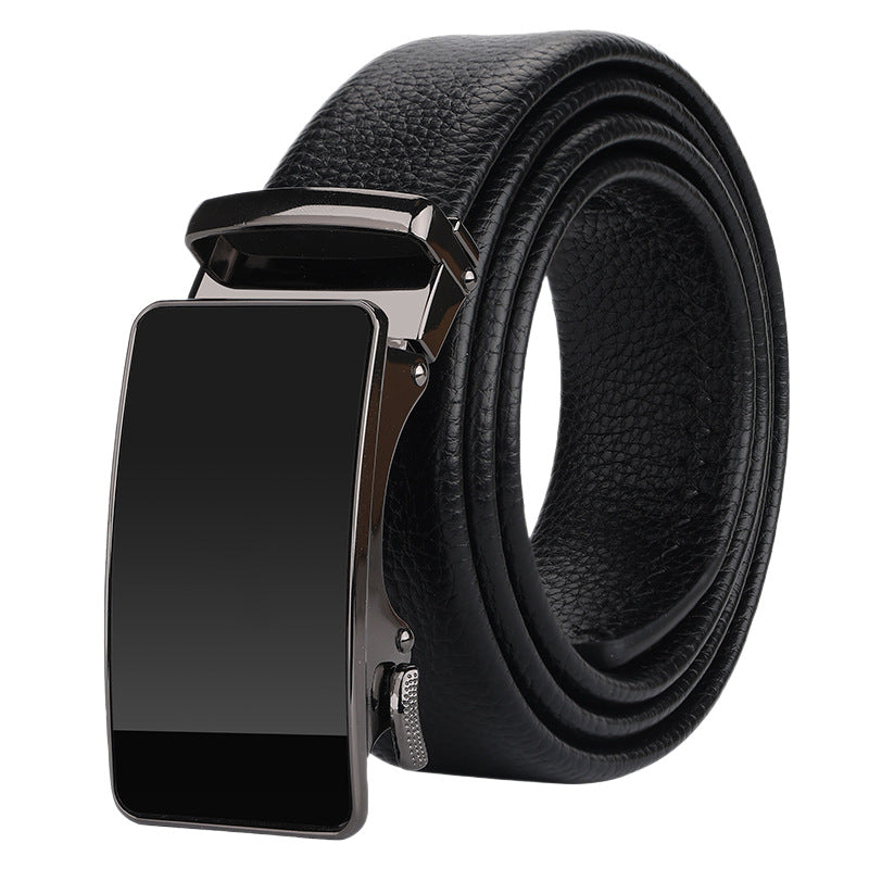 Men's leather belt waistband