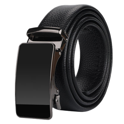 Men's leather belt waistband