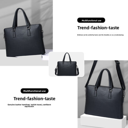 Men's Leather Briefcase Business Handbag