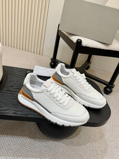 Men's Leather Casual Sports Running Shoes