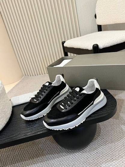 Men's Leather Casual Sports Running Shoes