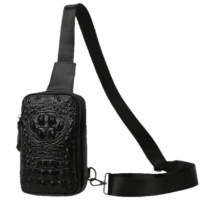 Men's leather chest bag