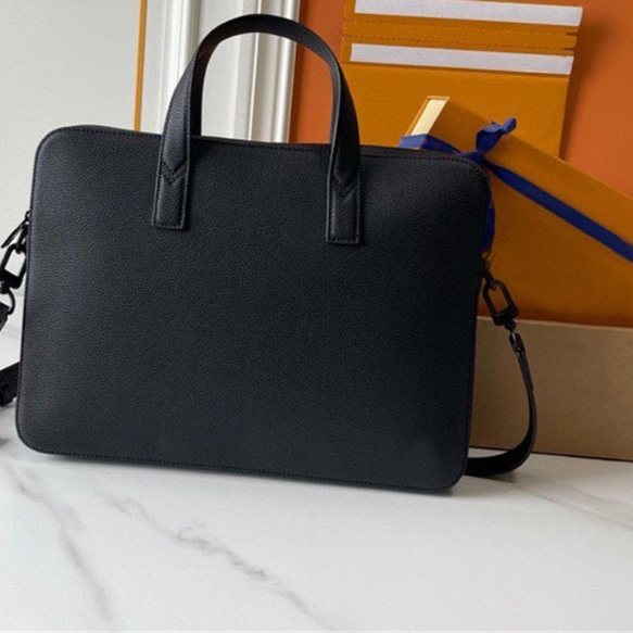 Men's Leather Handheld Briefcase