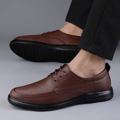 Men's Leather Lace-Up Loafers