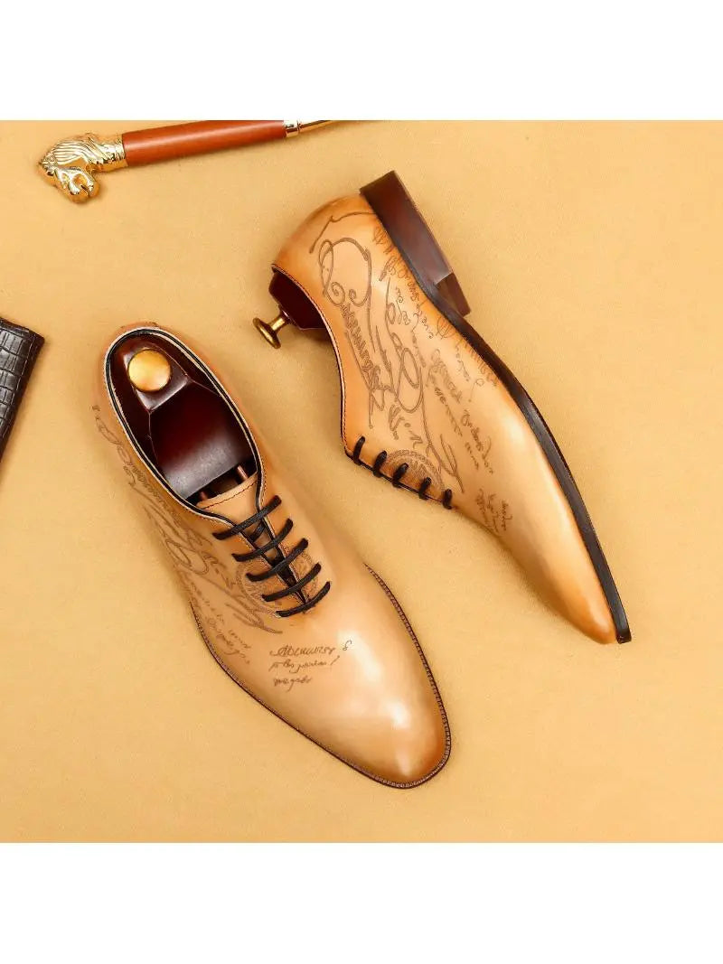 Men's Leather Oxford Dress Shoes