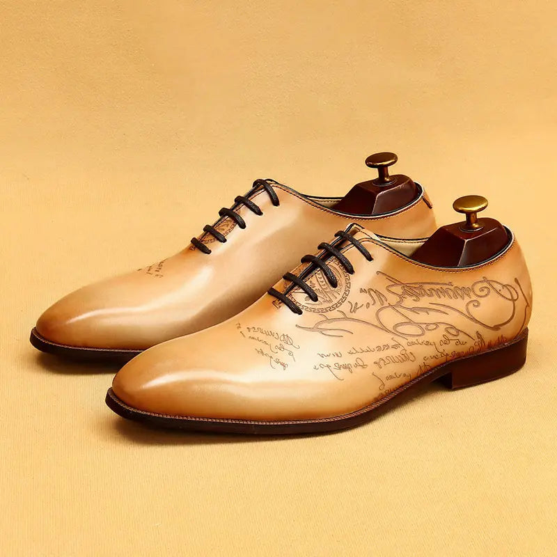 Men's Leather Oxford Dress Shoes