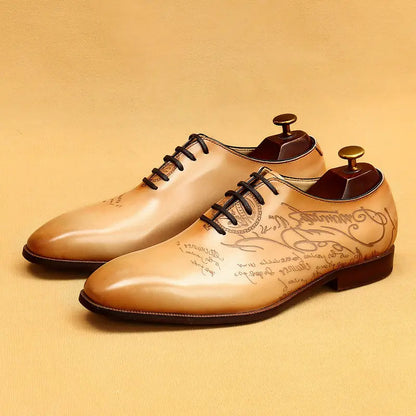 Men's Leather Oxford Dress Shoes