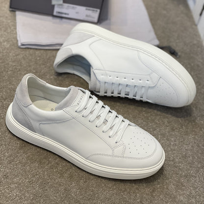 Men's Leather Patchwork Low-Top Sneakers