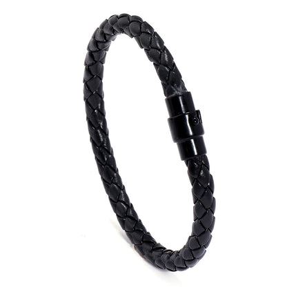 Men's Leather Rope Woven Bracelet