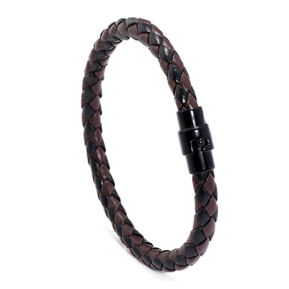Men's Leather Rope Woven Bracelet