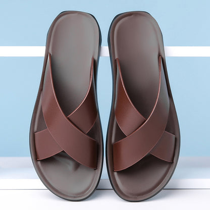 Men's leather sandals