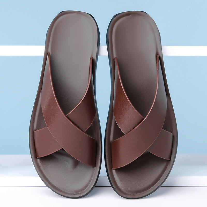 Men's leather sandals