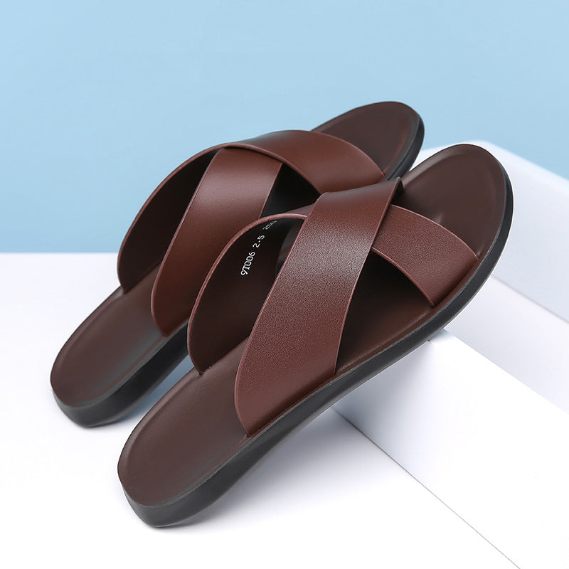 Men's leather sandals