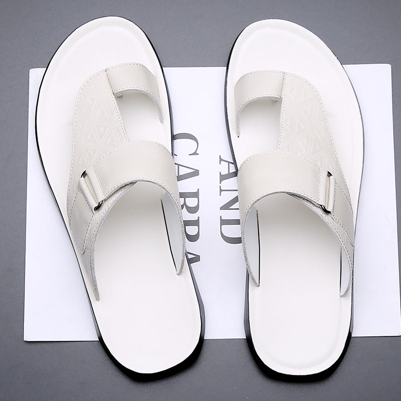 Men's Leather Sandals Open Toe Casual