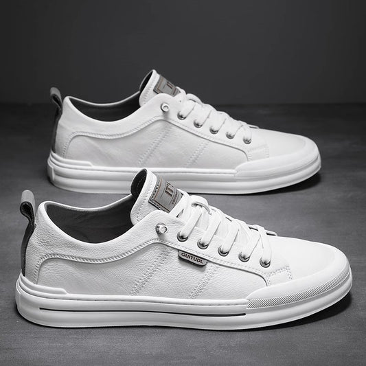 Men's Leather Slip-On Sneakers