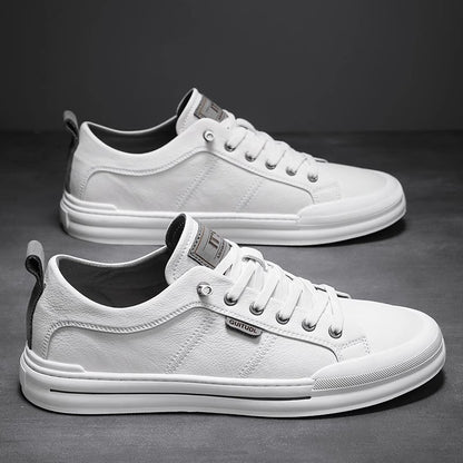 Men's Leather Slip-On Sneakers