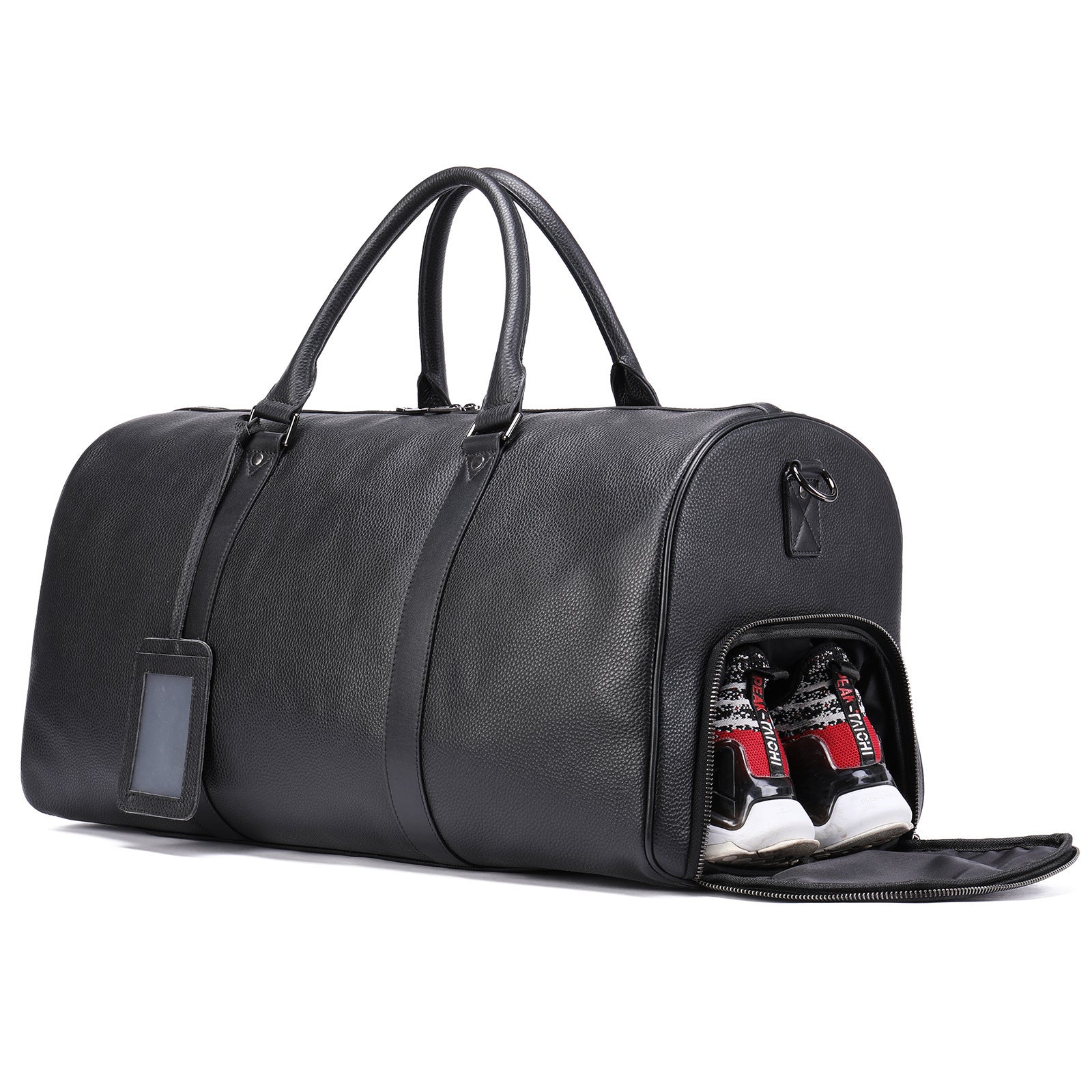 Men's Leather Travel Bag Large Capacity Cowhide Duffle Bag
