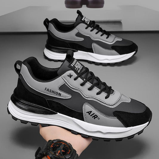 Men's Leather Waterproof Casual Sneakers