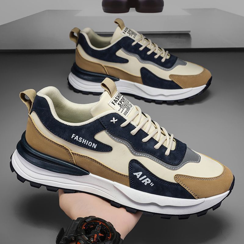 Men's Leather Waterproof Casual Sneakers