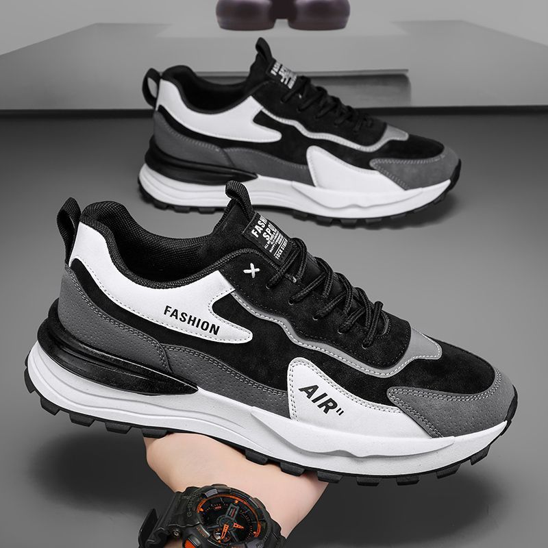 Men's Leather Waterproof Casual Sneakers