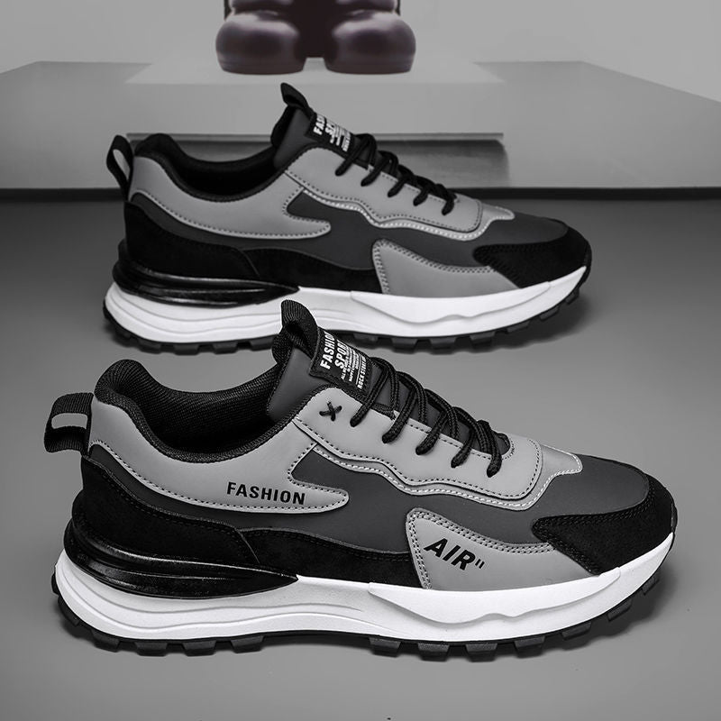 Men's Leather Waterproof Casual Sneakers