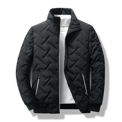 Men's Lightweight Cotton Jacket with Stand Collar