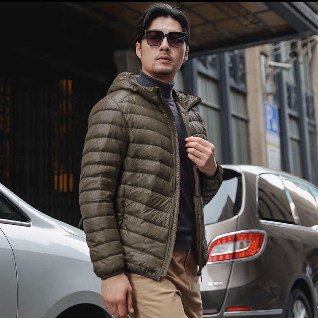 Men's Lightweight Hooded Down Jacket