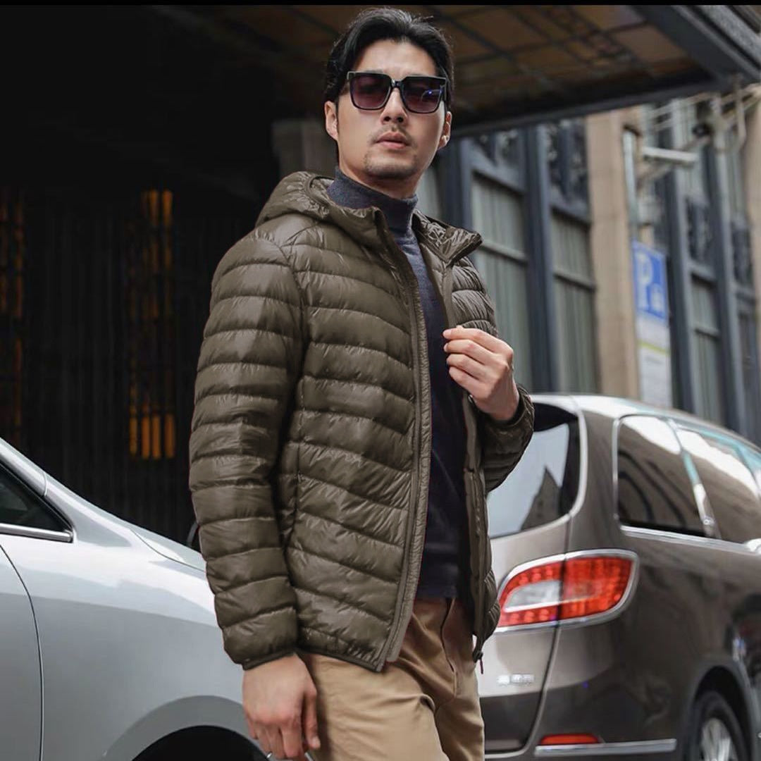 Men's Lightweight Hooded Down Jacket