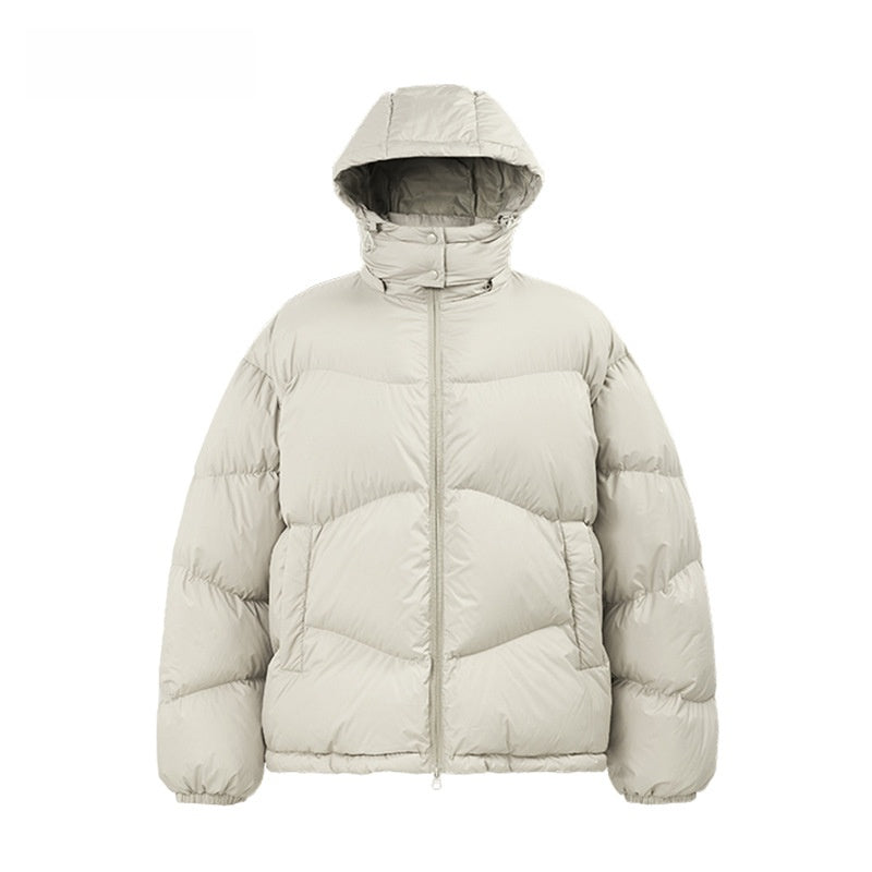 Men's Lightweight Puff Down Jacket Winter Hooded Coat