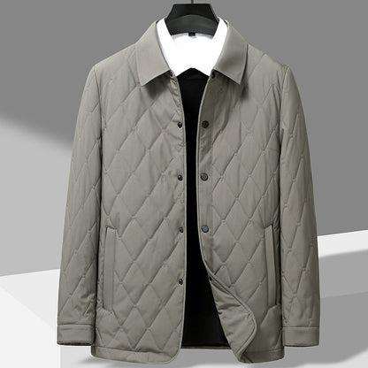 Men's Lightweight Quilted Cotton Coat