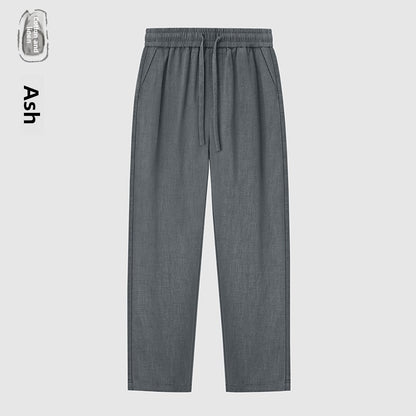 Men's Linen Blend Casual Trousers