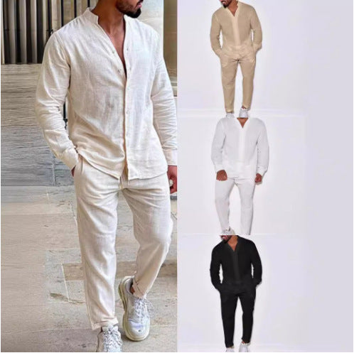 Men's Linen Casual Sportswear Set