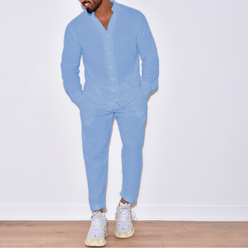 Men's Linen Casual Sportswear Set