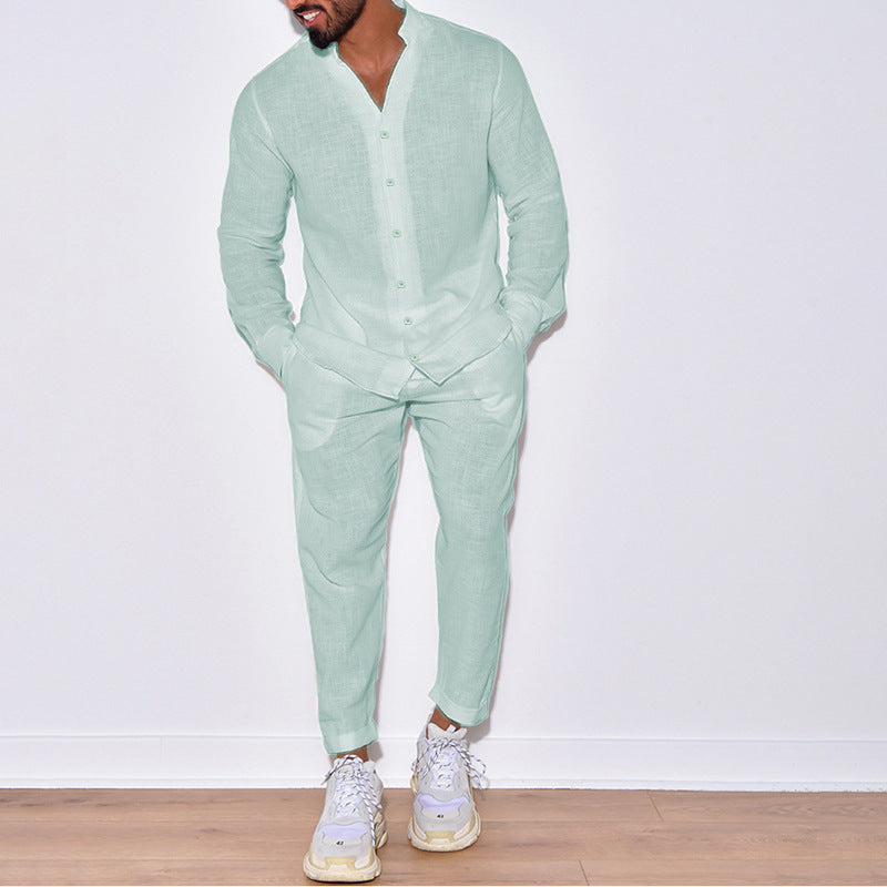 Men's Linen Casual Sportswear Set