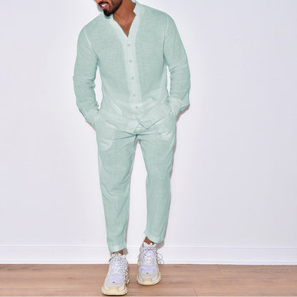 Men's Linen Casual Sportswear Set