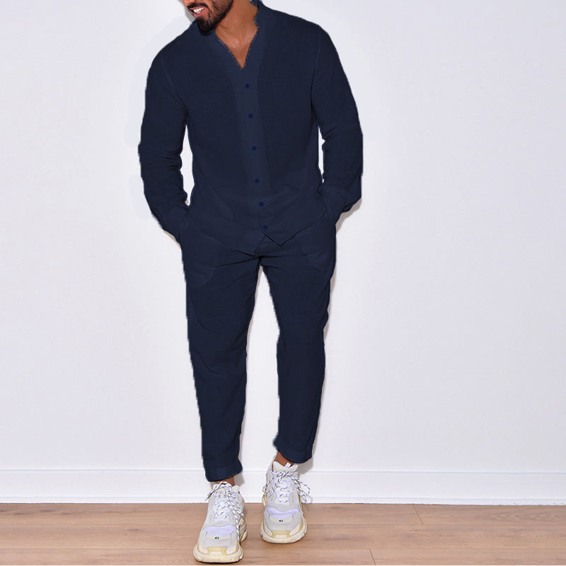 Men's Linen Casual Sportswear Set