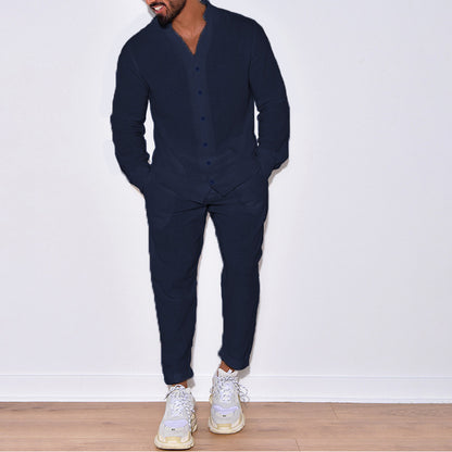 Men's Linen Casual Sportswear Set