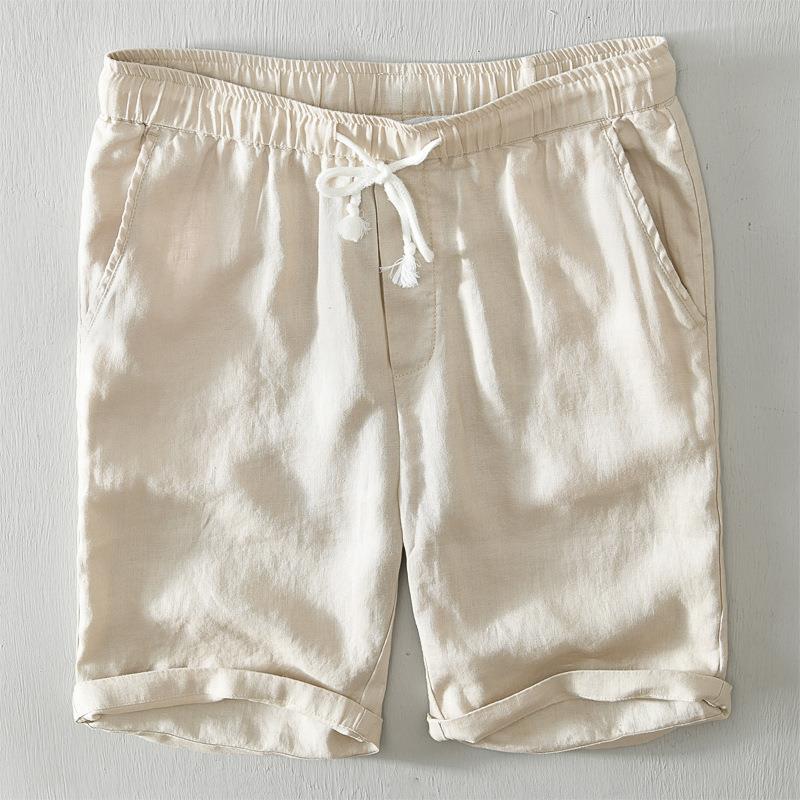 Men's Linen Drawstring Shorts