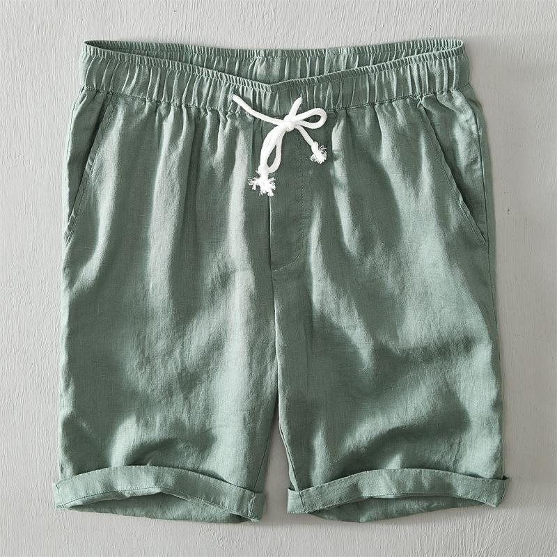 Men's Linen Drawstring Shorts