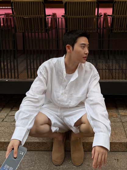 Men's Linen Long Sleeve Shirt