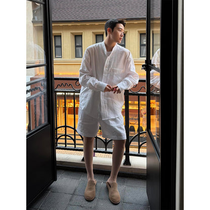Men's Linen Long Sleeve Shirt