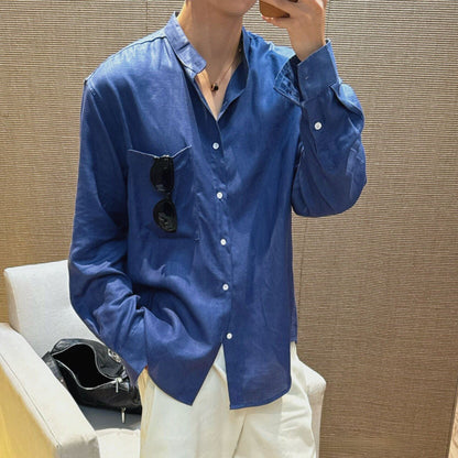Men's Linen Long Sleeve Shirt