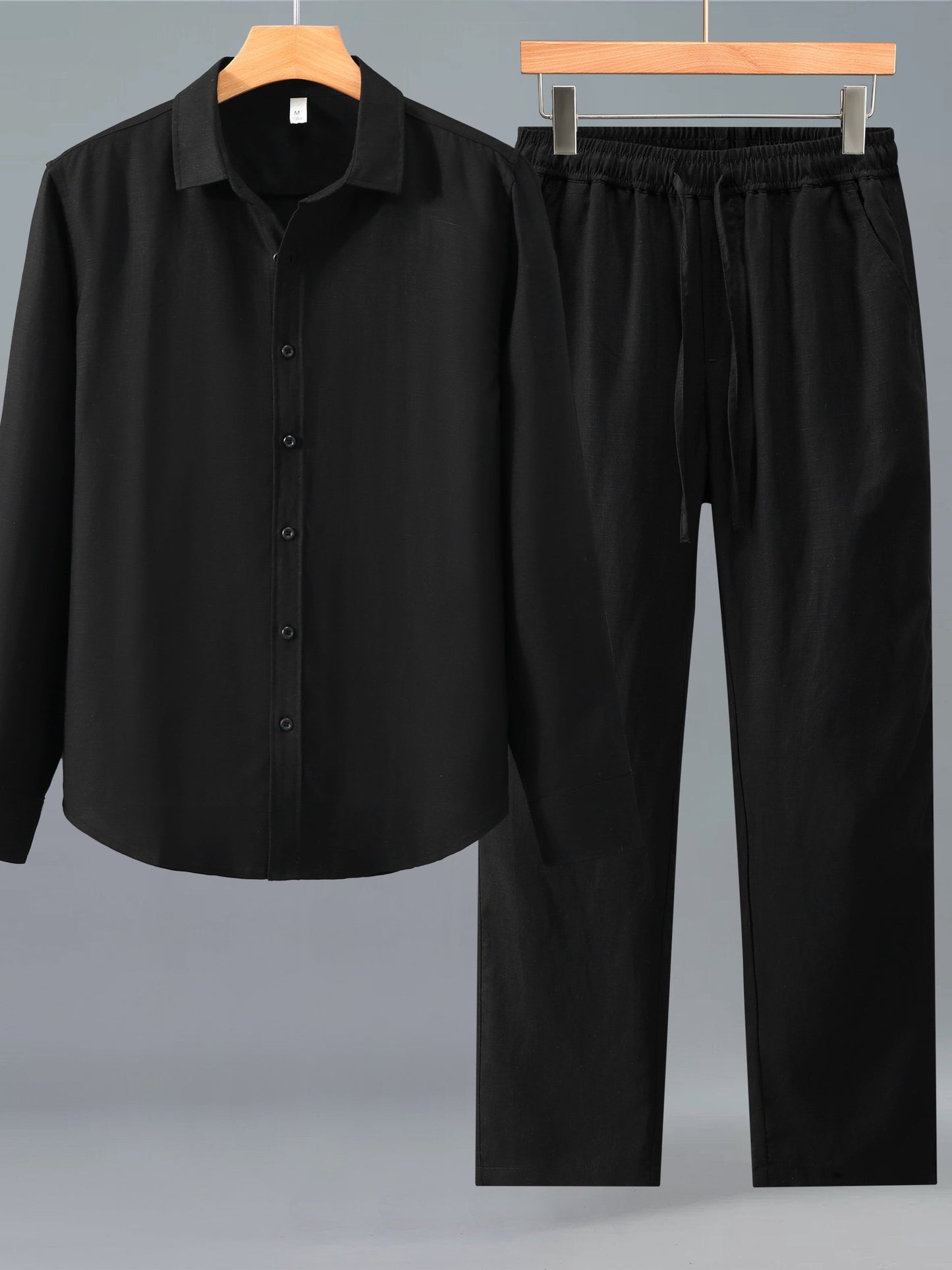 Men's Linen Shirt and Pants Set