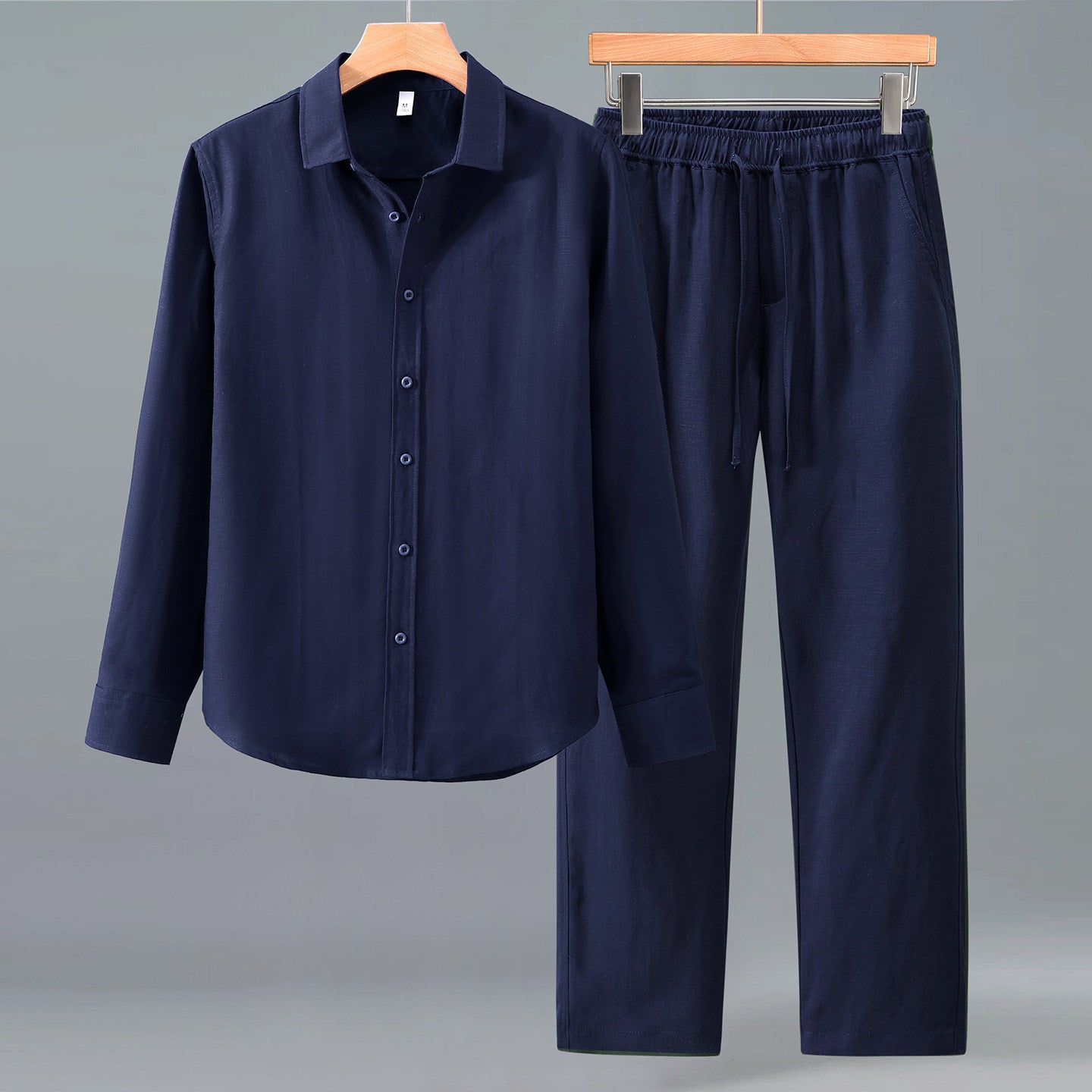 Men's Linen Shirt and Pants Set