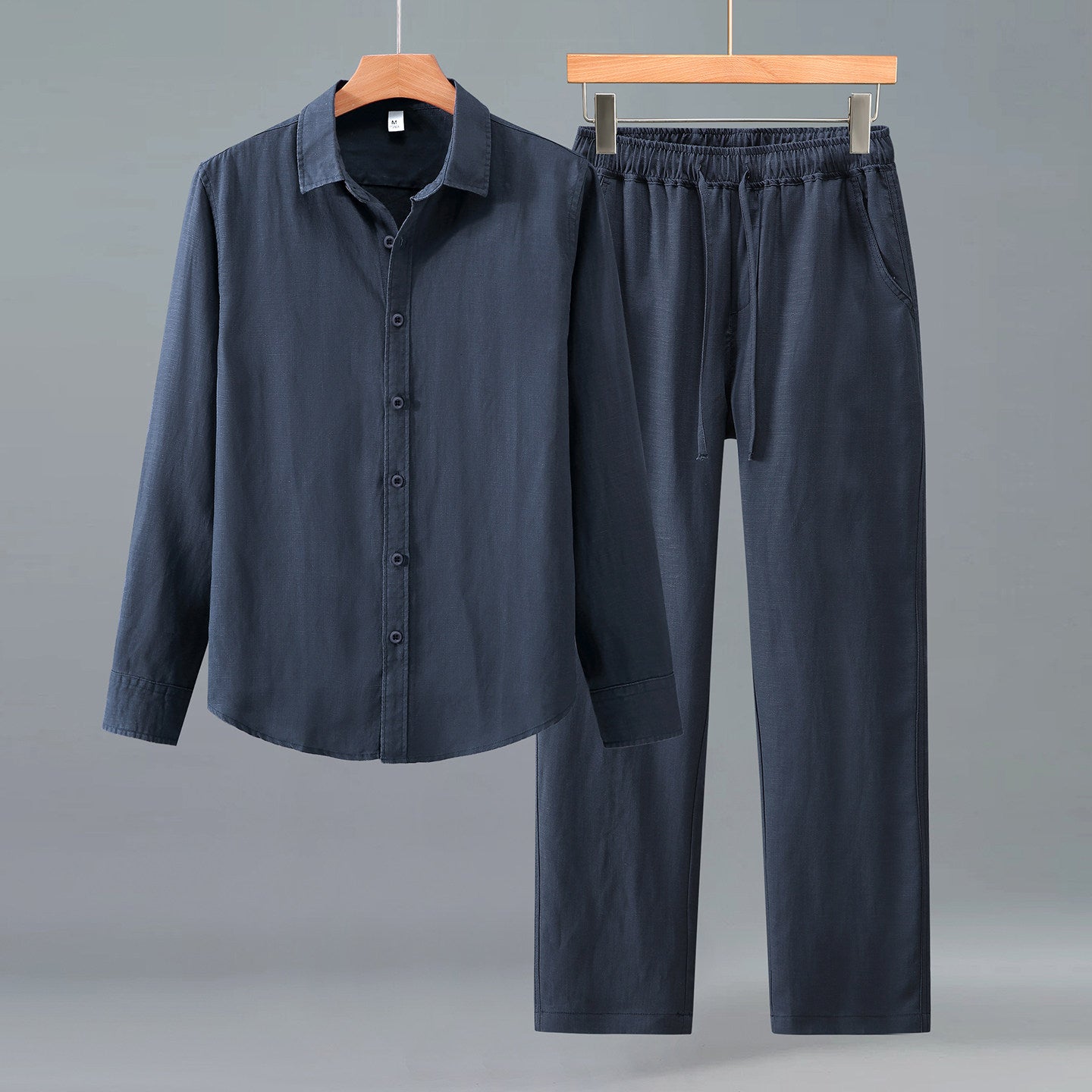 Men's Linen Shirt and Pants Set