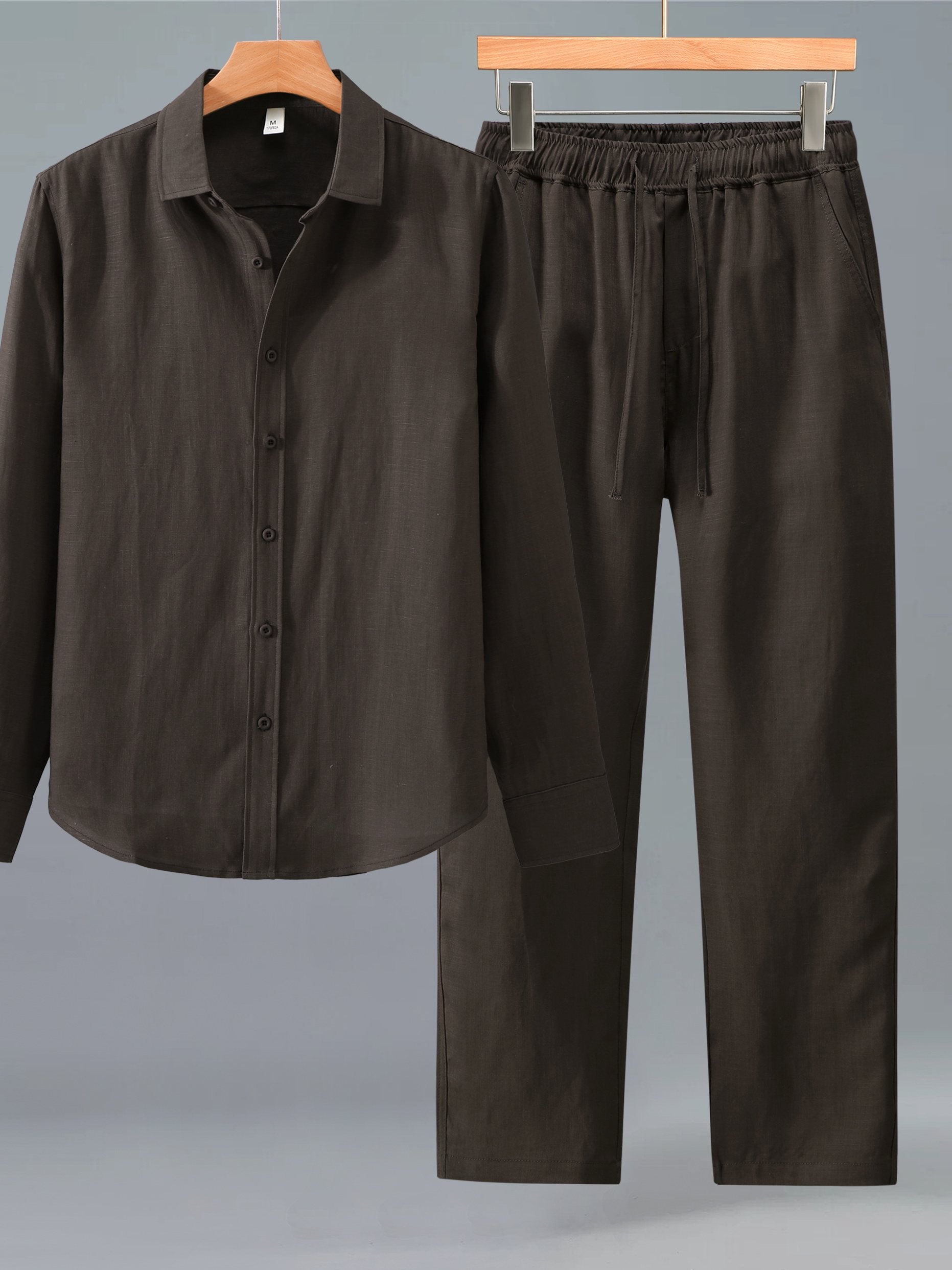 Men's Linen Shirt and Pants Set