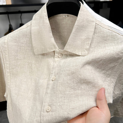 Men's Linen Short Sleeve Shirt